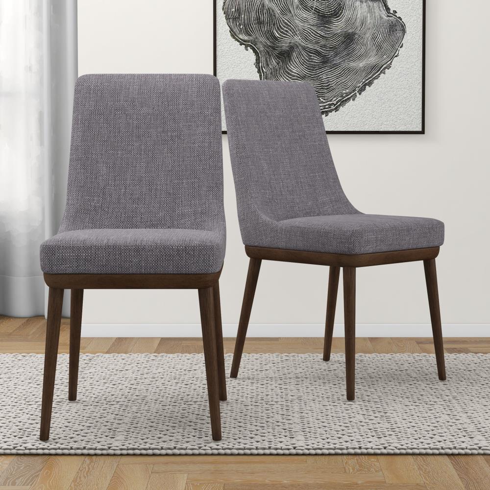 Mid-Century Modern Upholstered Dining Chair Set of 2