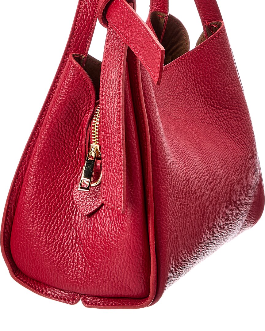 Italian Leather Top Handle Tote