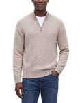 Raffi Vanise 1/4-Zip Wool & Cashmere-Blend Mock Neck Sweater