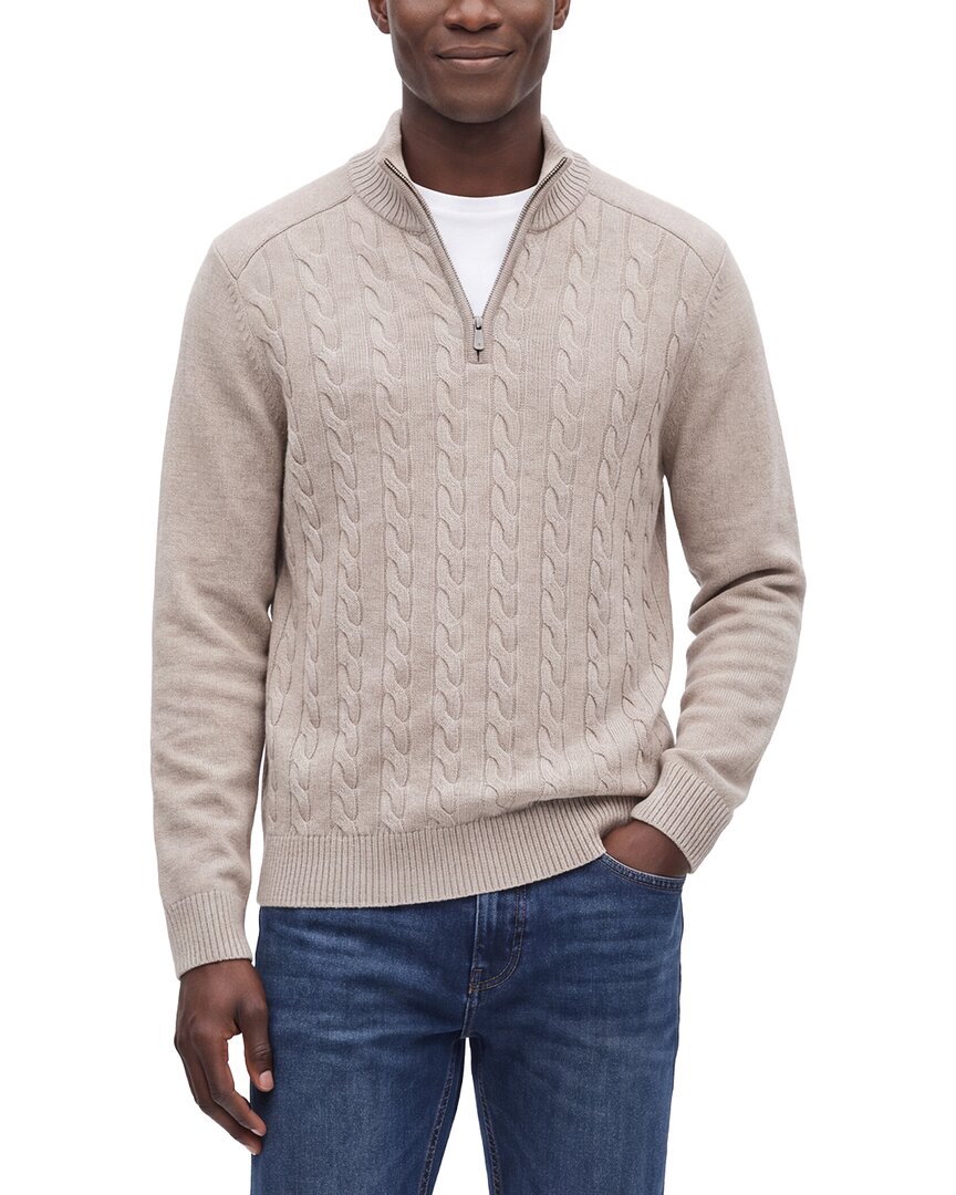 Raffi Vanise 1/4-Zip Wool & Cashmere-Blend Mock Neck Sweater