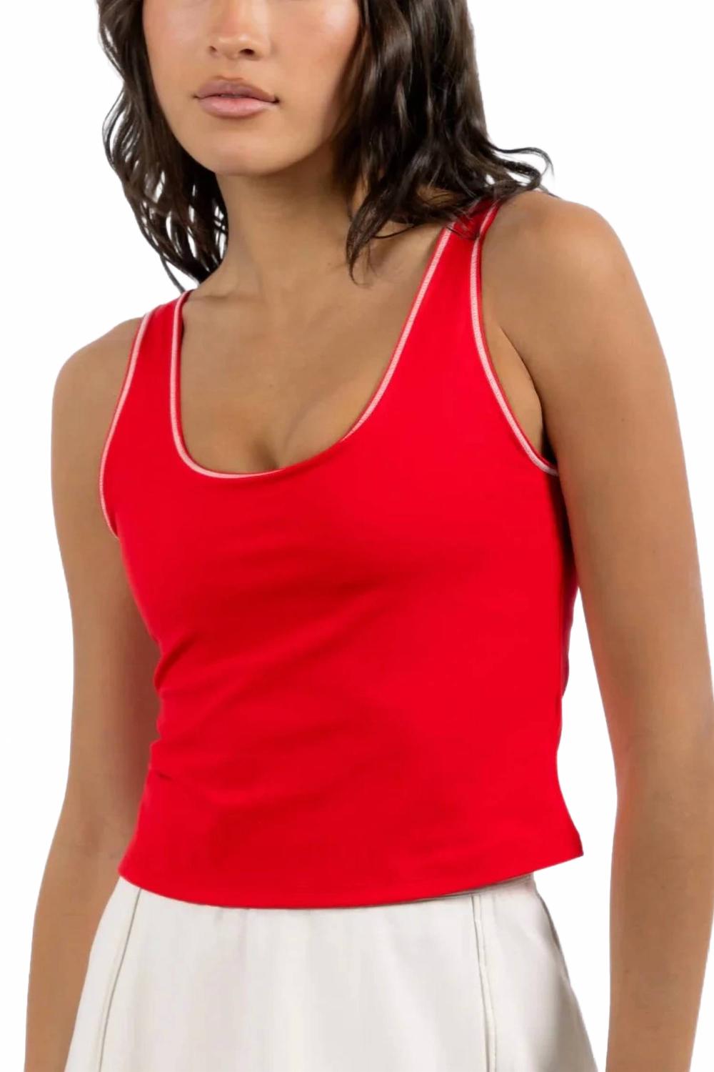 Madelyn Tank Top In Cherry