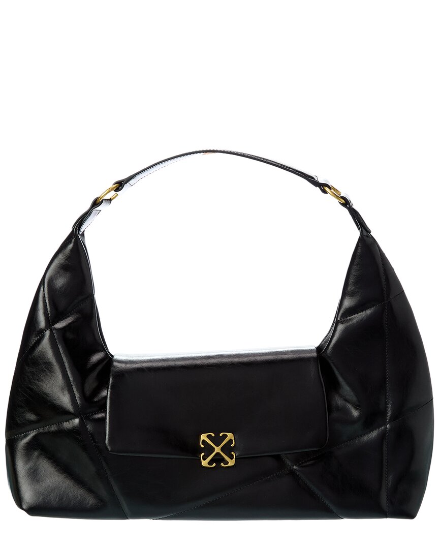 Off-White Jitney Patchwork Leather Shoulder Bag