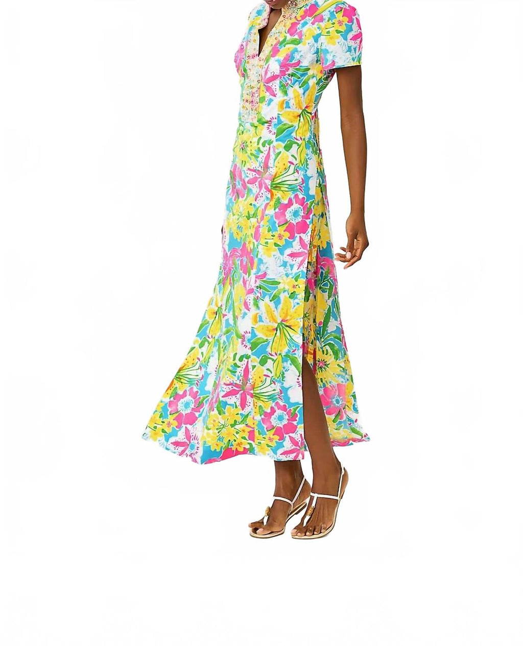 Velora Maxi Romper In Multi Lovely Lilly