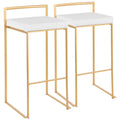 Velvet Upholstered Bar Stools with Padded Seats