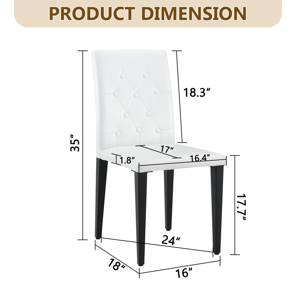 Contemporary Metal Leg Dining Chairs