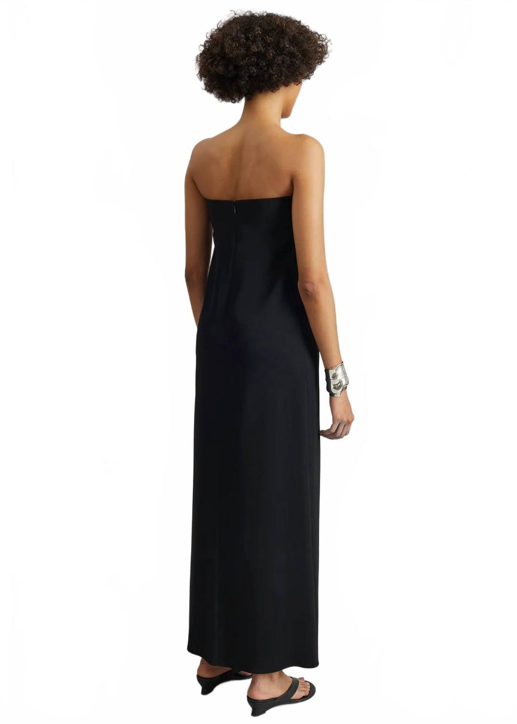 Strapless Maxi Dress In Black