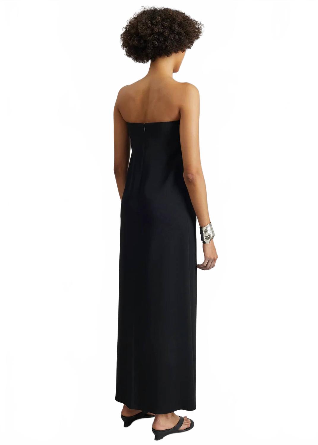 Strapless Maxi Dress In Black