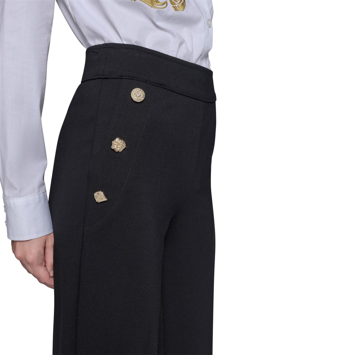 Karl Lagerfeld Womens Sportswear Wide Leg Trousers