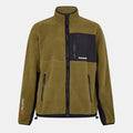 Timberland Polartec Mix Media Timberland Logo Zipped Pocket Ribbed Cuff Jacket