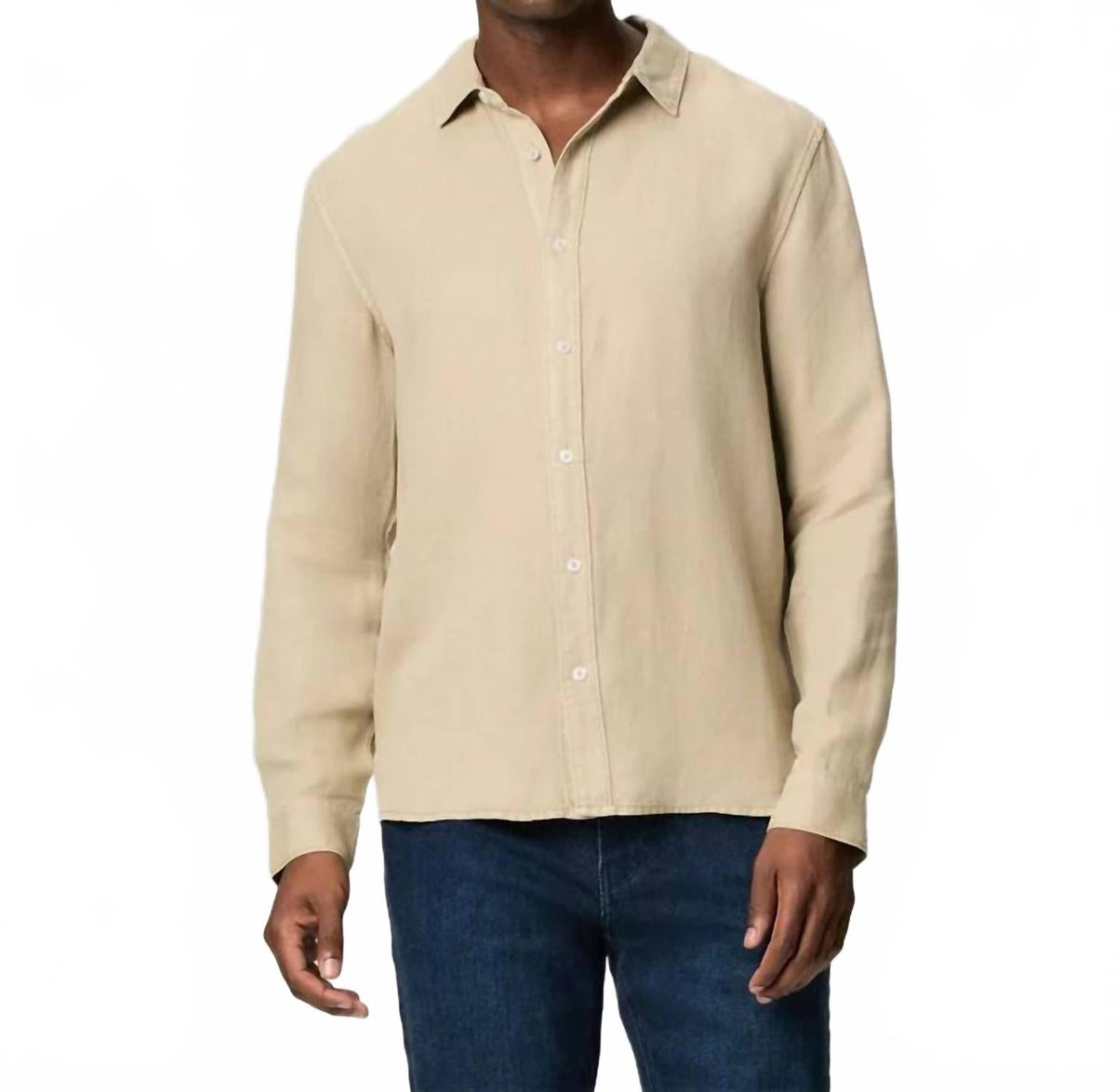 Peters Long-Sleeve Button-Up Shirt In Light Vulcan
