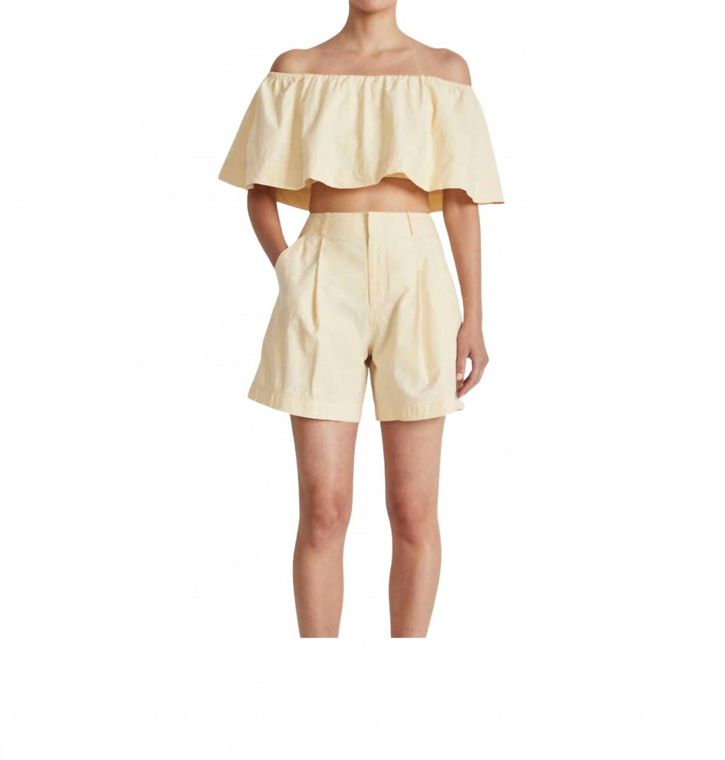 Francoise Pleated Short In Sunny Sunny