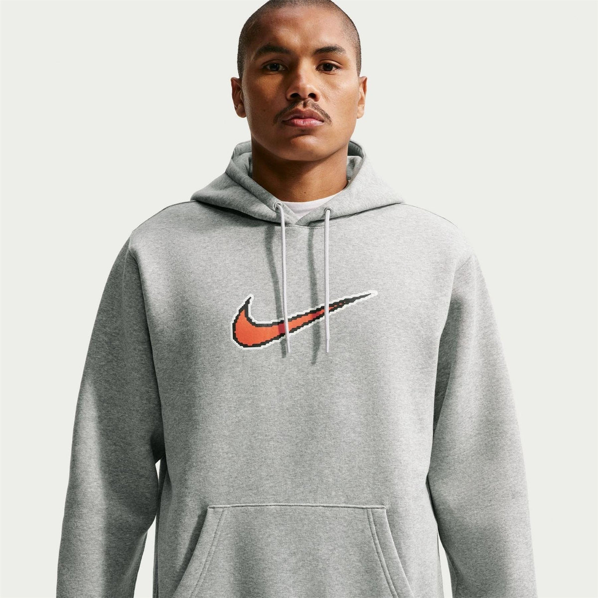 Nike Club Kangaroo Pocket Hooded Long Sleeve Sweatshirt