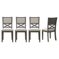 Rubberwood Leg Dining Chairs with Thick Cushions