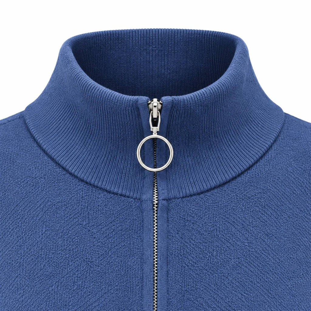 Heavenly Zip Cardigan With Pockets In Stellar Blue