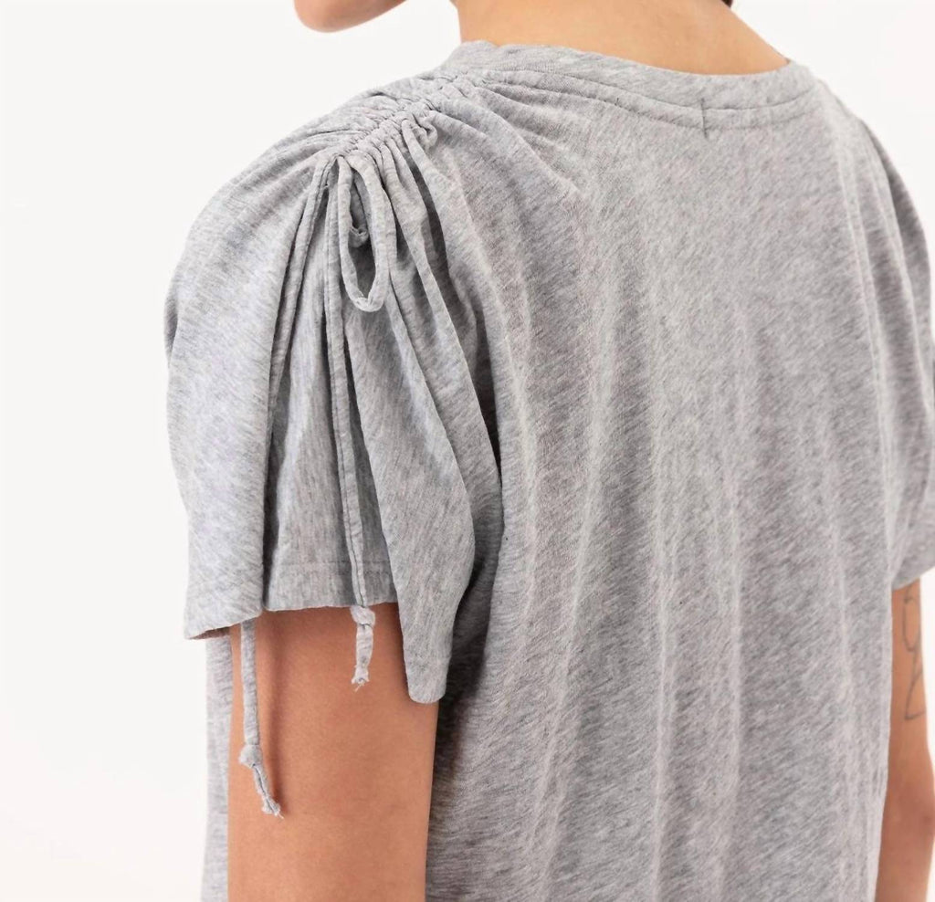 Modern Muse Tee In Gray Heather