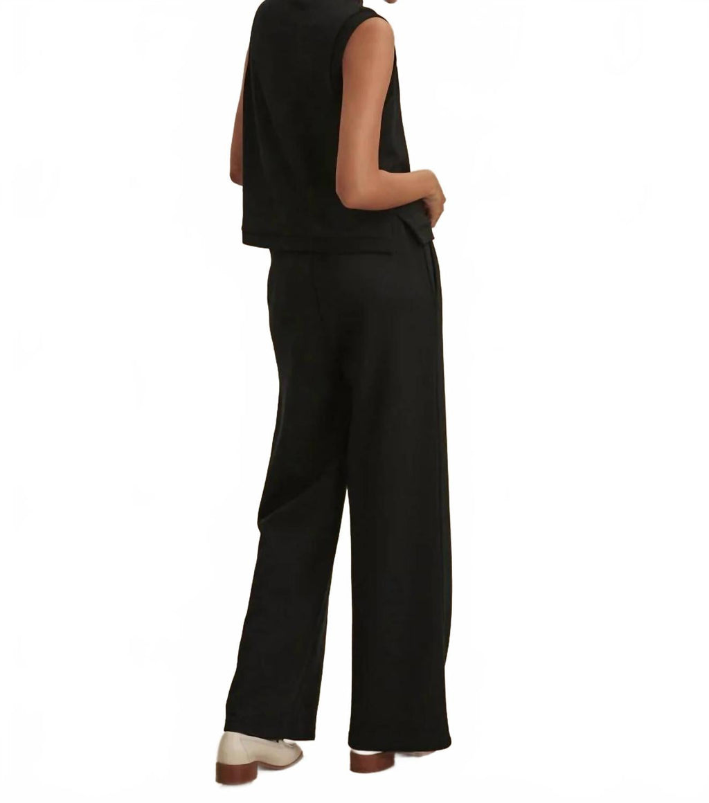 Marla Button Placket Tank In Black