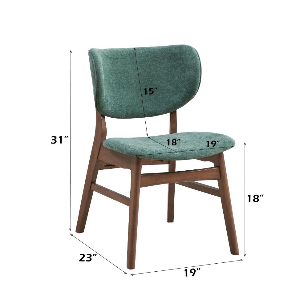 Classic Side Chairs with Cushioned Seats and Wooden Frames