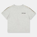 Palm Angels Regular Fit Logo Strip Crew Neck T-Shirt