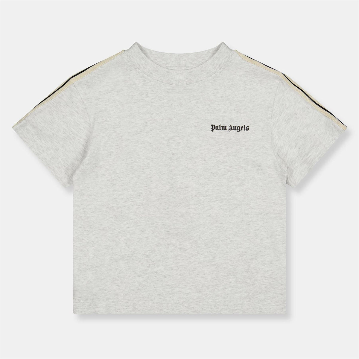 Palm Angels Regular Fit Logo Strip Crew Neck T-Shirt