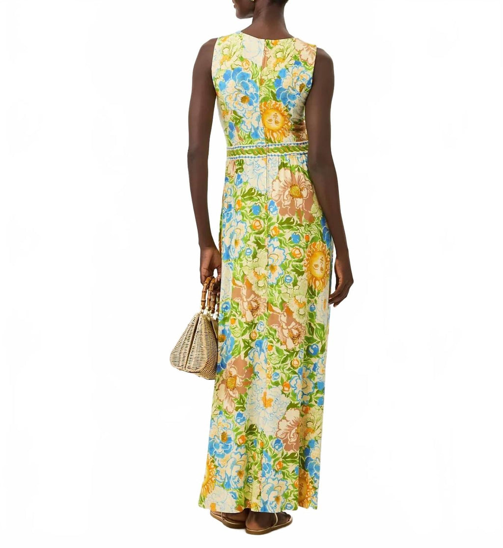 Upf50+ Rosaley Dress In Rutabaga Sympeony Engineered Knit Maxi