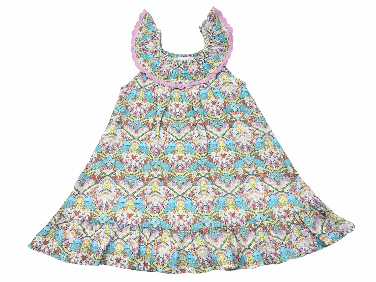 Girl's Harper Dress In Happy Sun