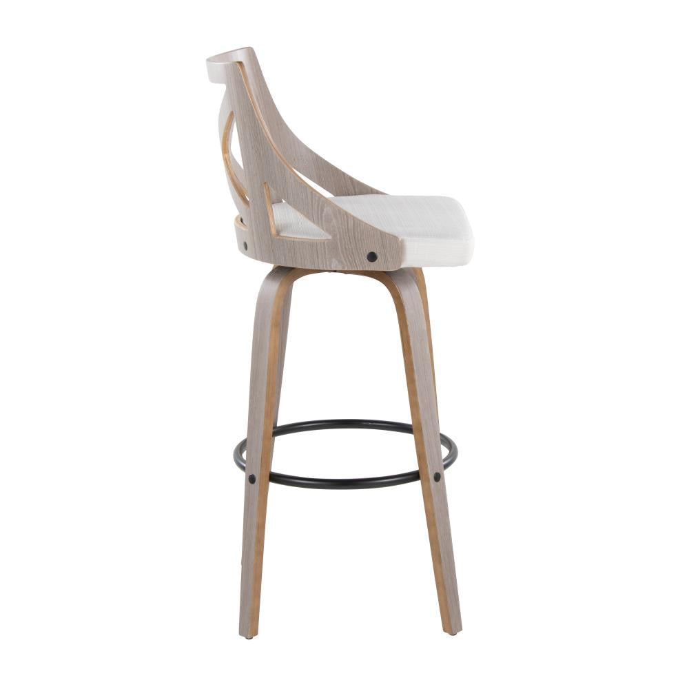 Traditional Swivel Bar Chairs with Decorative X-Backs