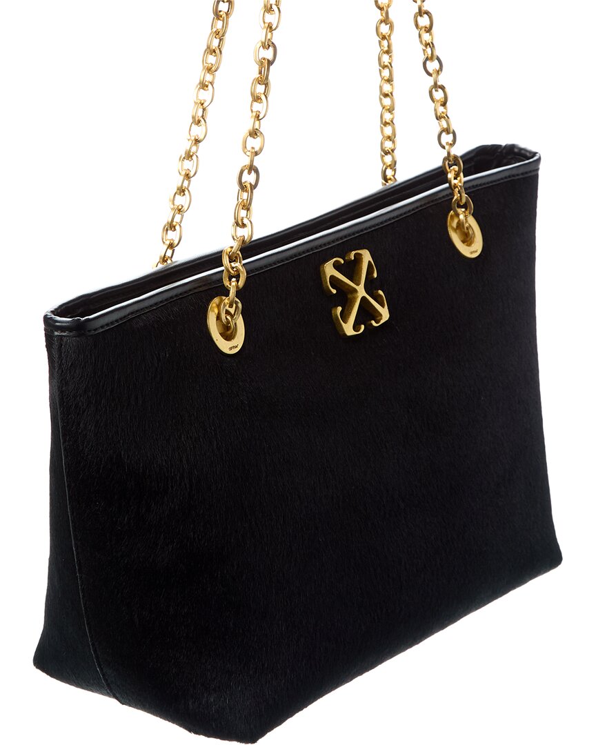 Off-White Jitney Small Chain Haircalf Tote