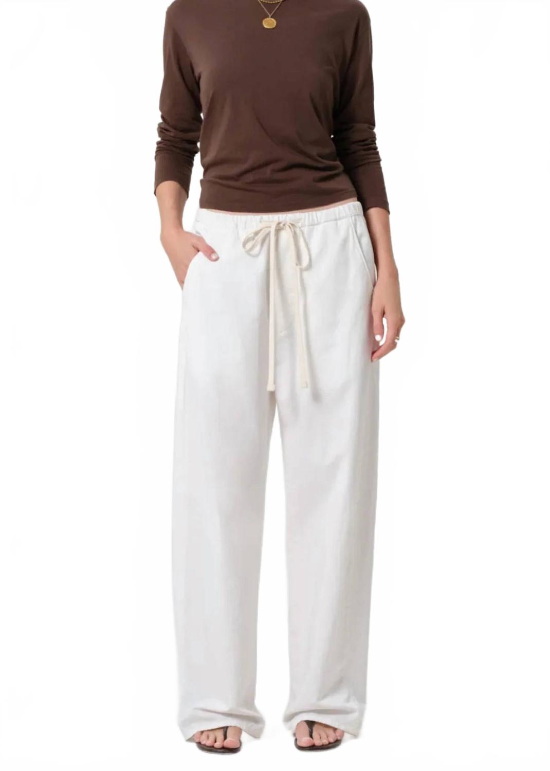 Aurora Wide Leg Pants In Cream