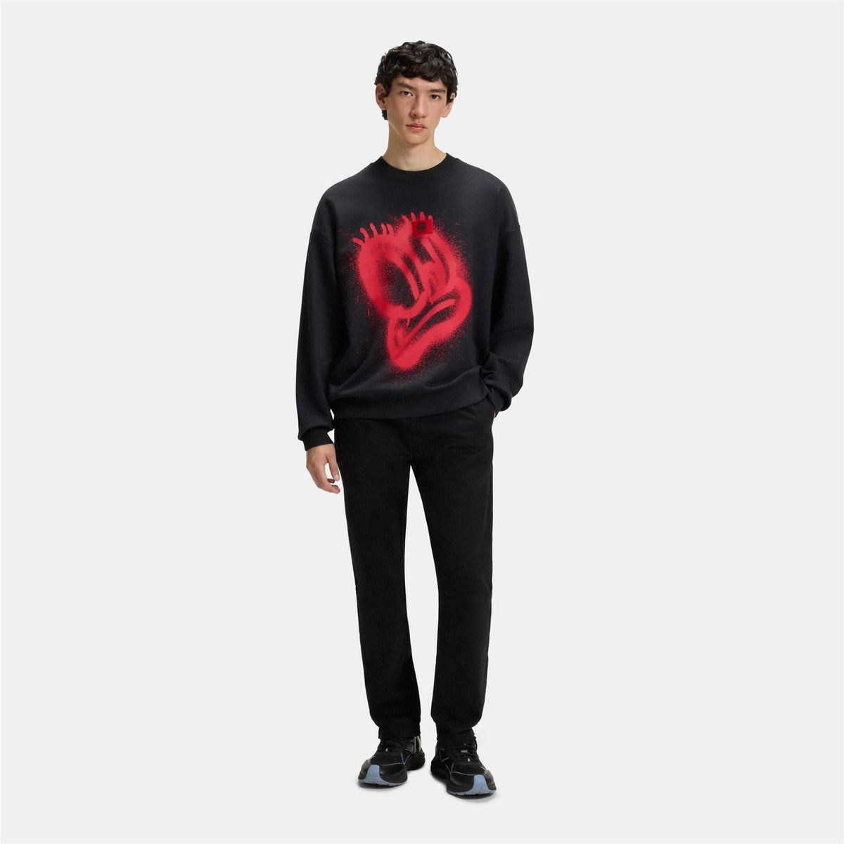 Hugo Vcarb By Slawn Graphic Crewneck Jumper