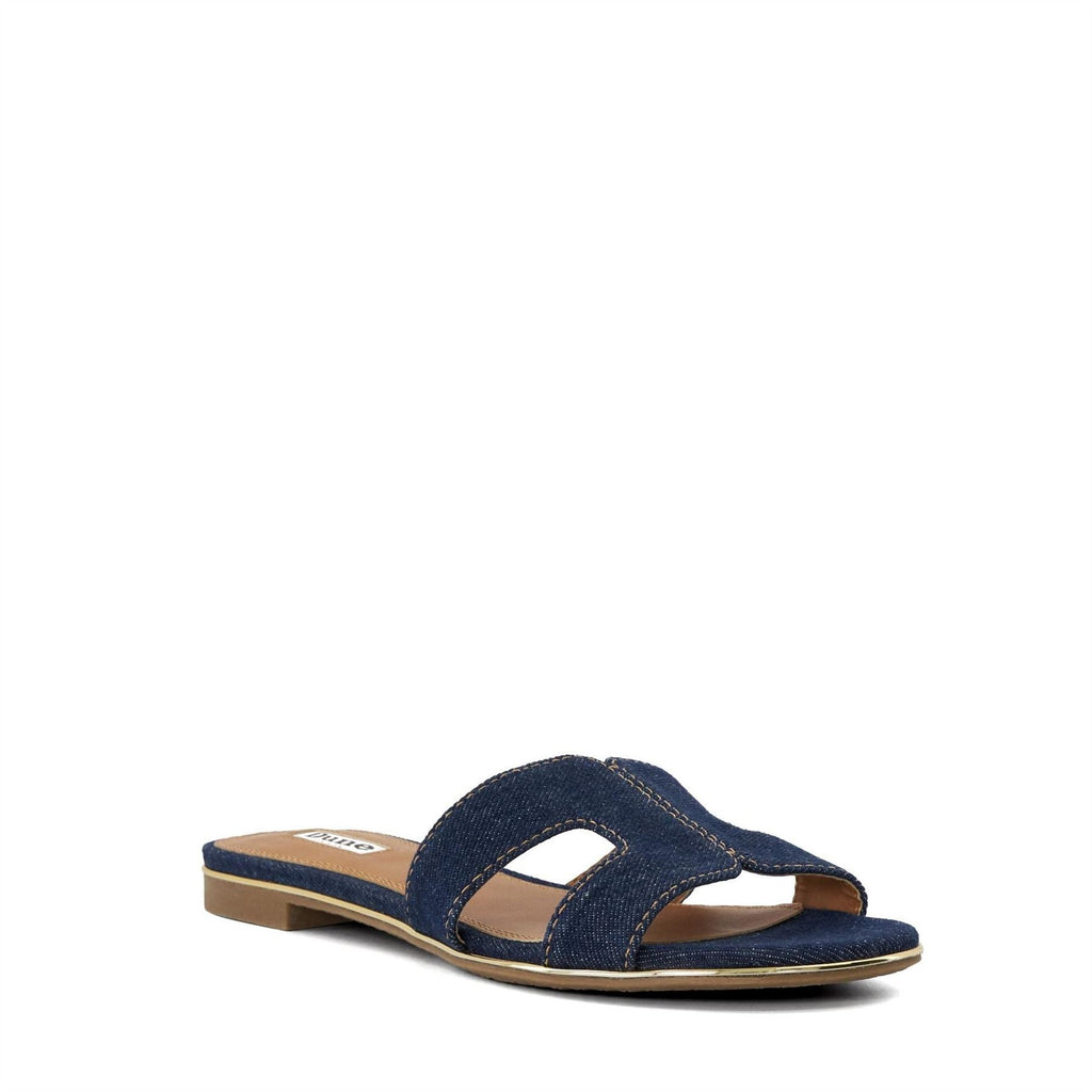 Dune London Lo Loopers Open Toe Flat Slides Sandals