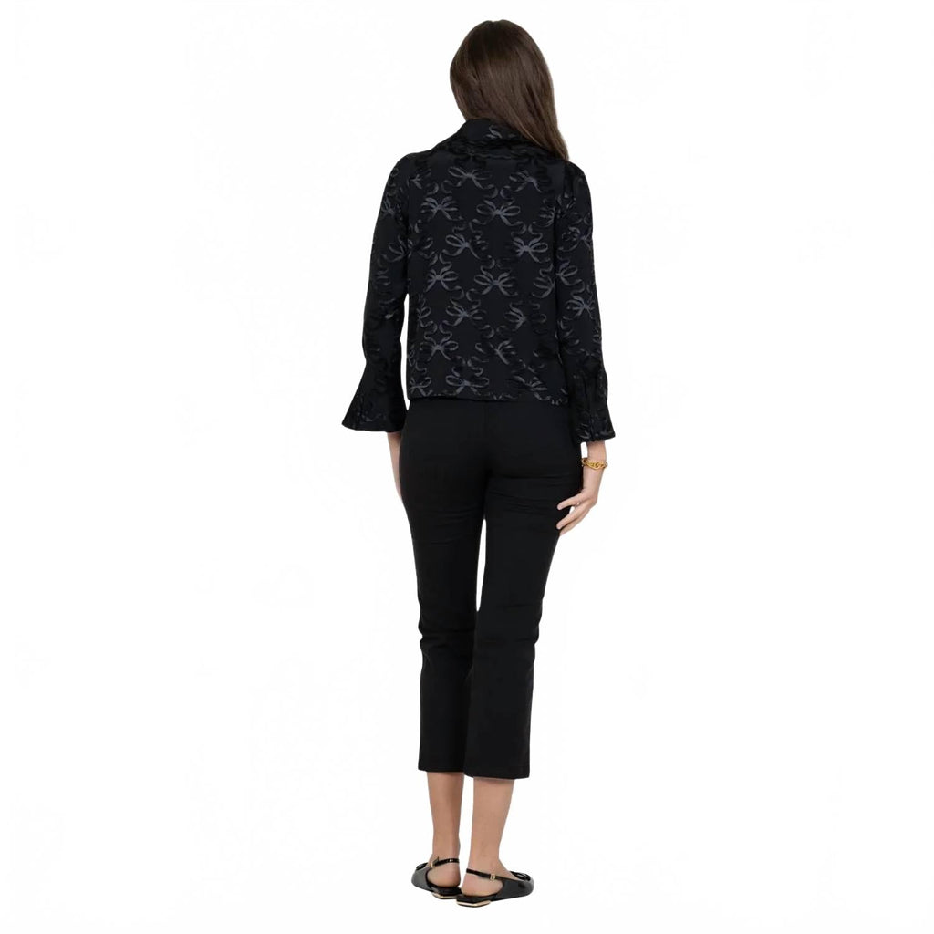 Bow Lattice Cameron Top In Black