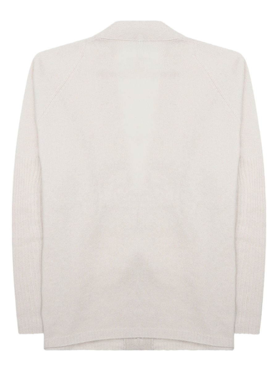 Lightweight Deep V-Neck Merino Wool-Cashmere Cardigan