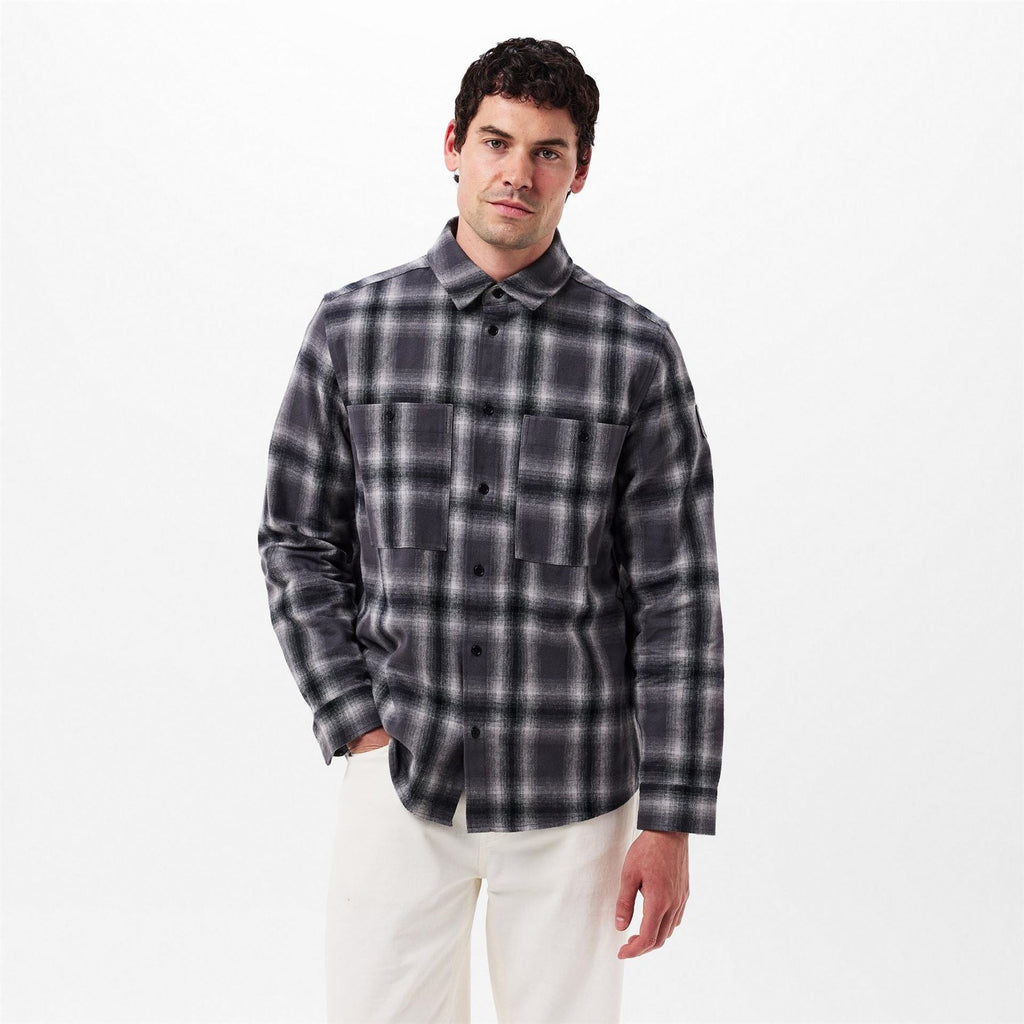 Belstaff Mens Outpost Long Sleeve Patterned Shirt