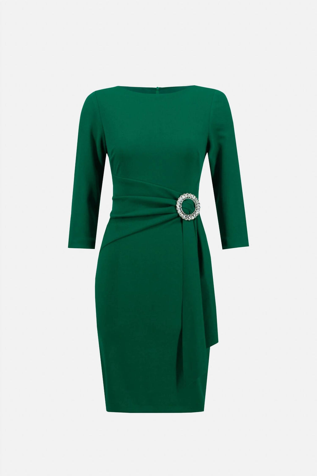Sheath Knee-Length Dress In True Emerald