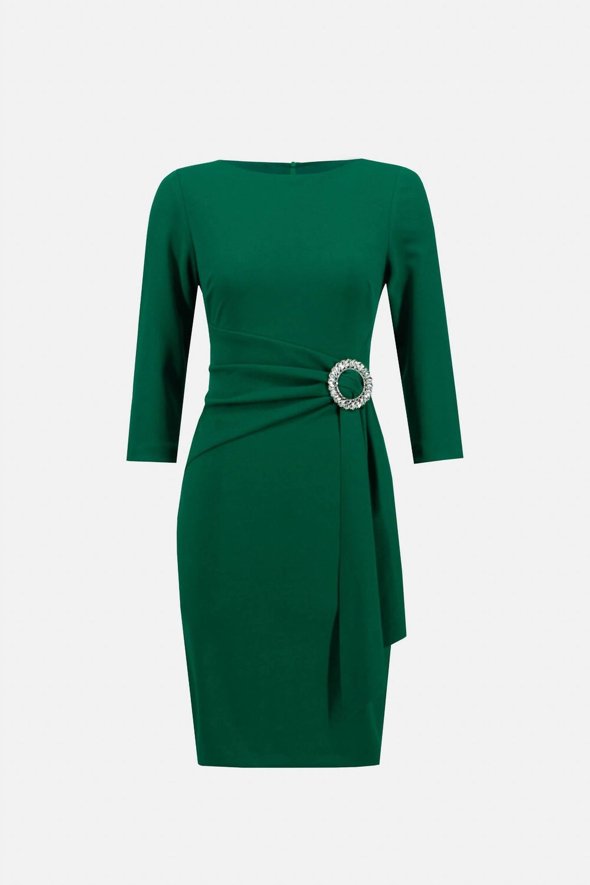 Sheath Knee-Length Dress In True Emerald