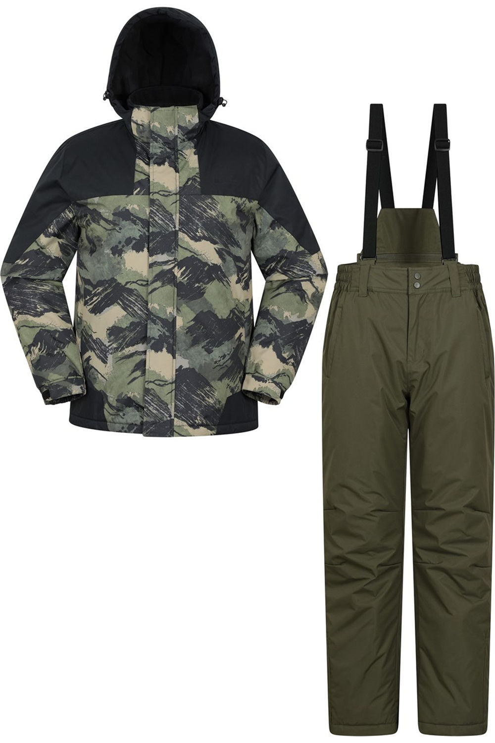 Mountain Warehouse Mens Camo Ski Jacket & Trousers