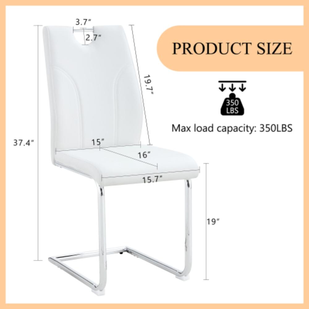 Modern Metal Leg Dining Chair Set