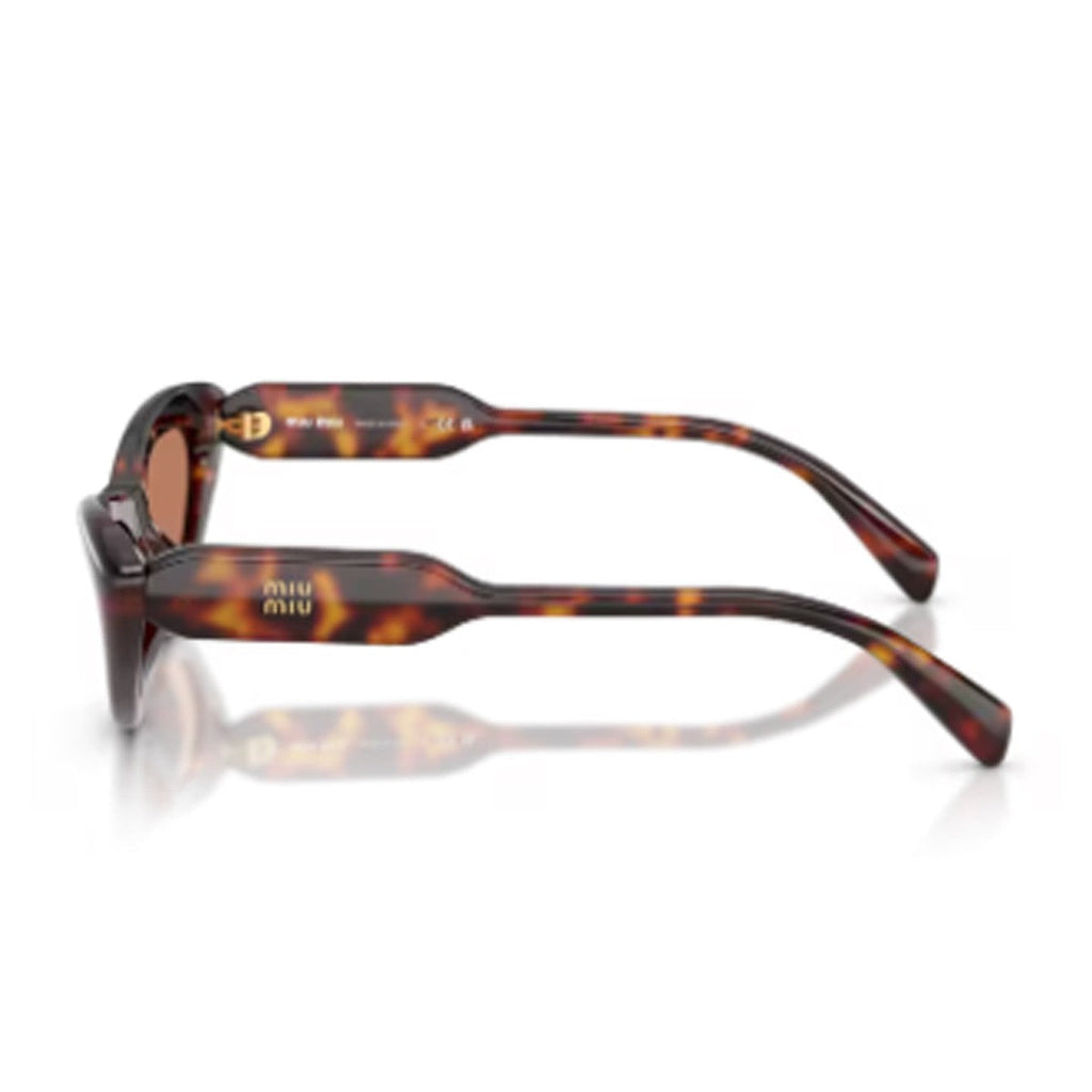 Havana B11su Acetate Narrow Cat-Eye Sunglasses
