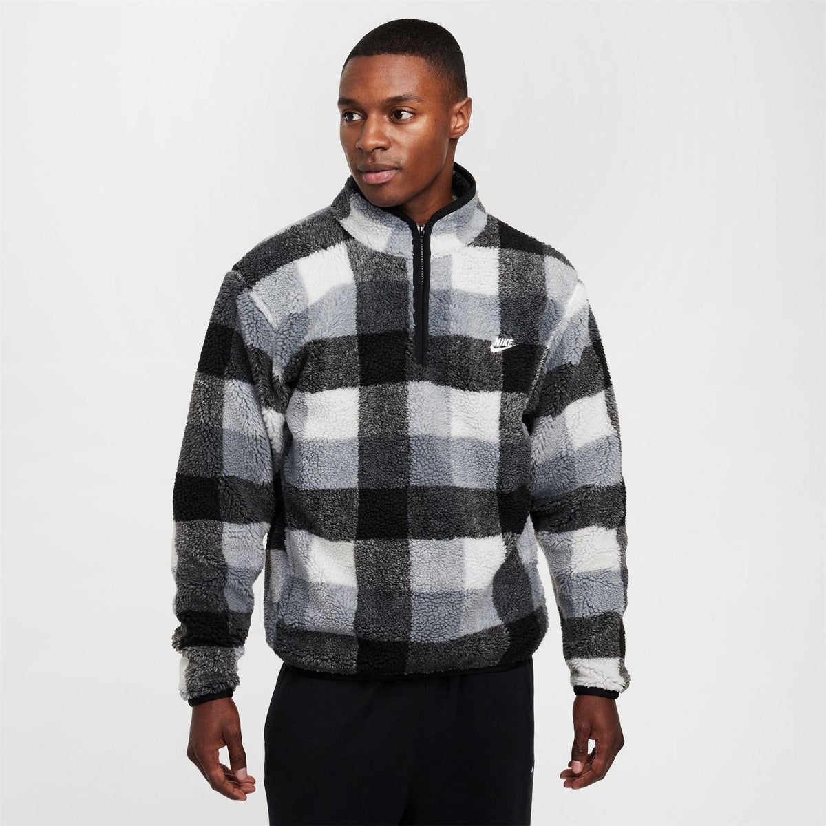 Nike Mock Neck High Collar Long Sleeve Warm Sweatshirt
