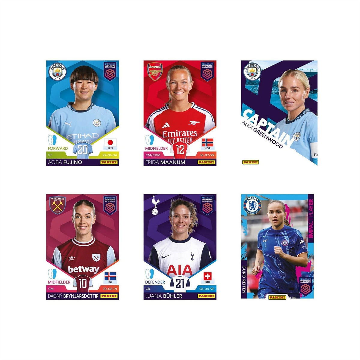 Panini Womens Super League Official Sticker Collection 2025   Packs