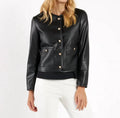 Hope Faux Leather Jacket In Black