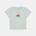 Jack Wills Graphic Cotton Short Sleeve Crew Neck Print Crop Top