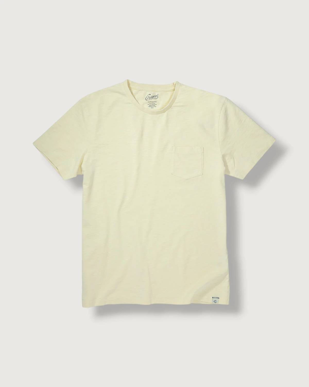 Men's Sunwashed Pocket Tee In Cloud Cream