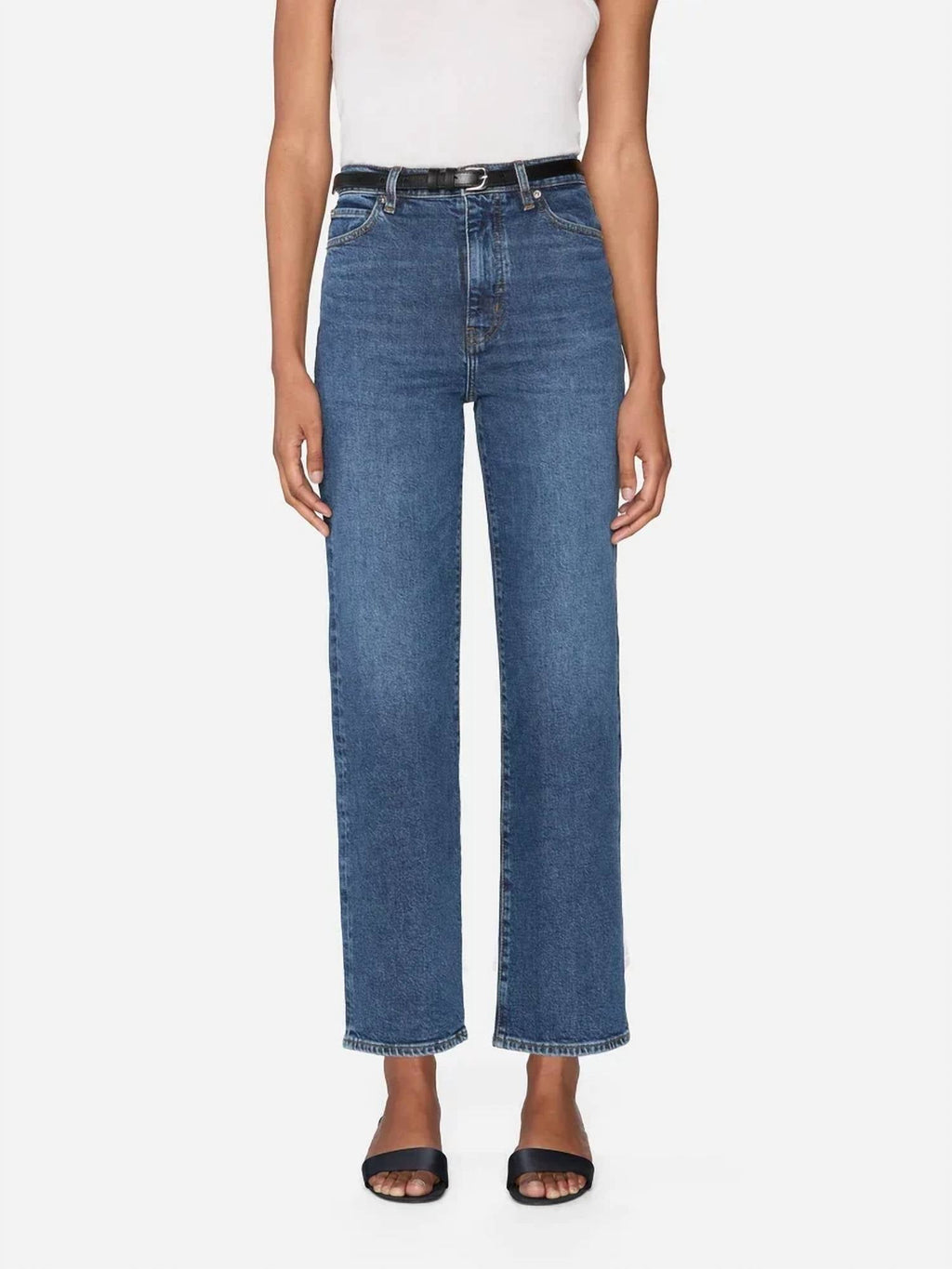 Ultra High Rise Wide Leg Jeans In Archie