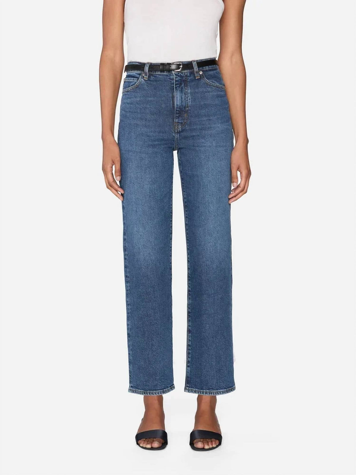 Ultra High Rise Wide Leg Jeans In Archie