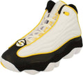 Men's Pro Strong Mid-Top Basketball Shoes In White/black/tour Yellow