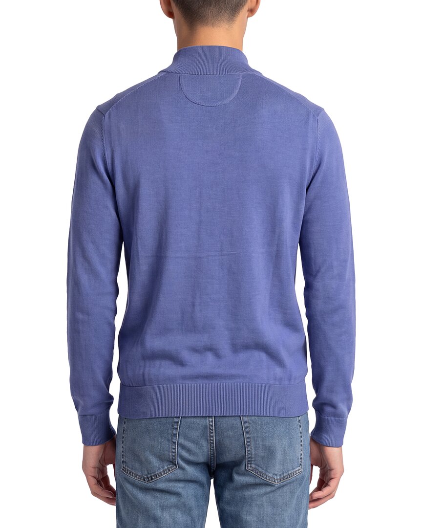 Raffi Jersey 1/4-Zip Mock Neck Sweater