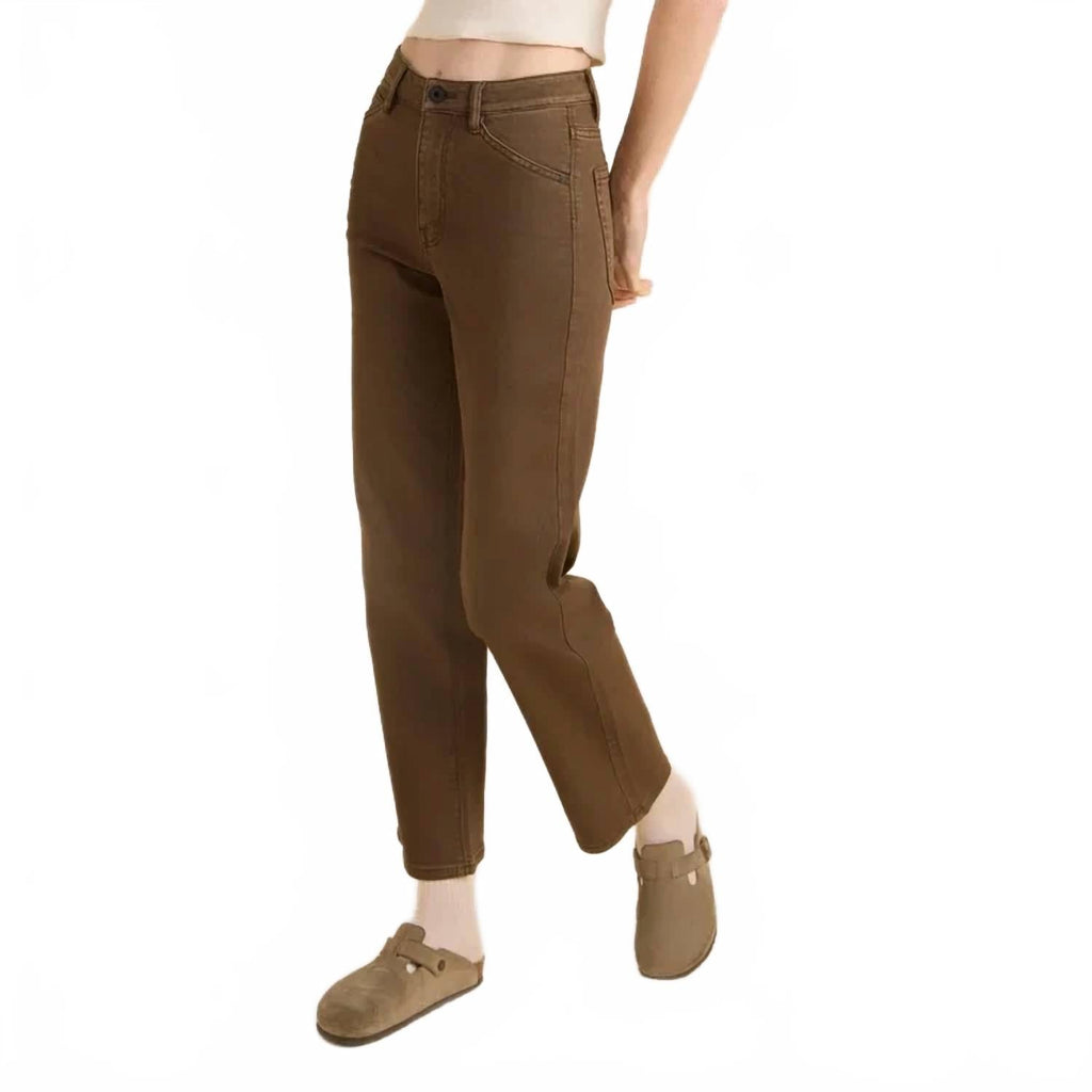 Hwy 395 Straight Leg Pant In Dark Brown