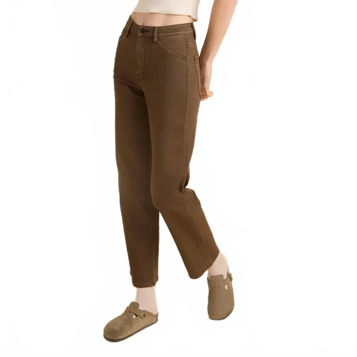 Hwy 395 Straight Leg Pant In Dark Brown