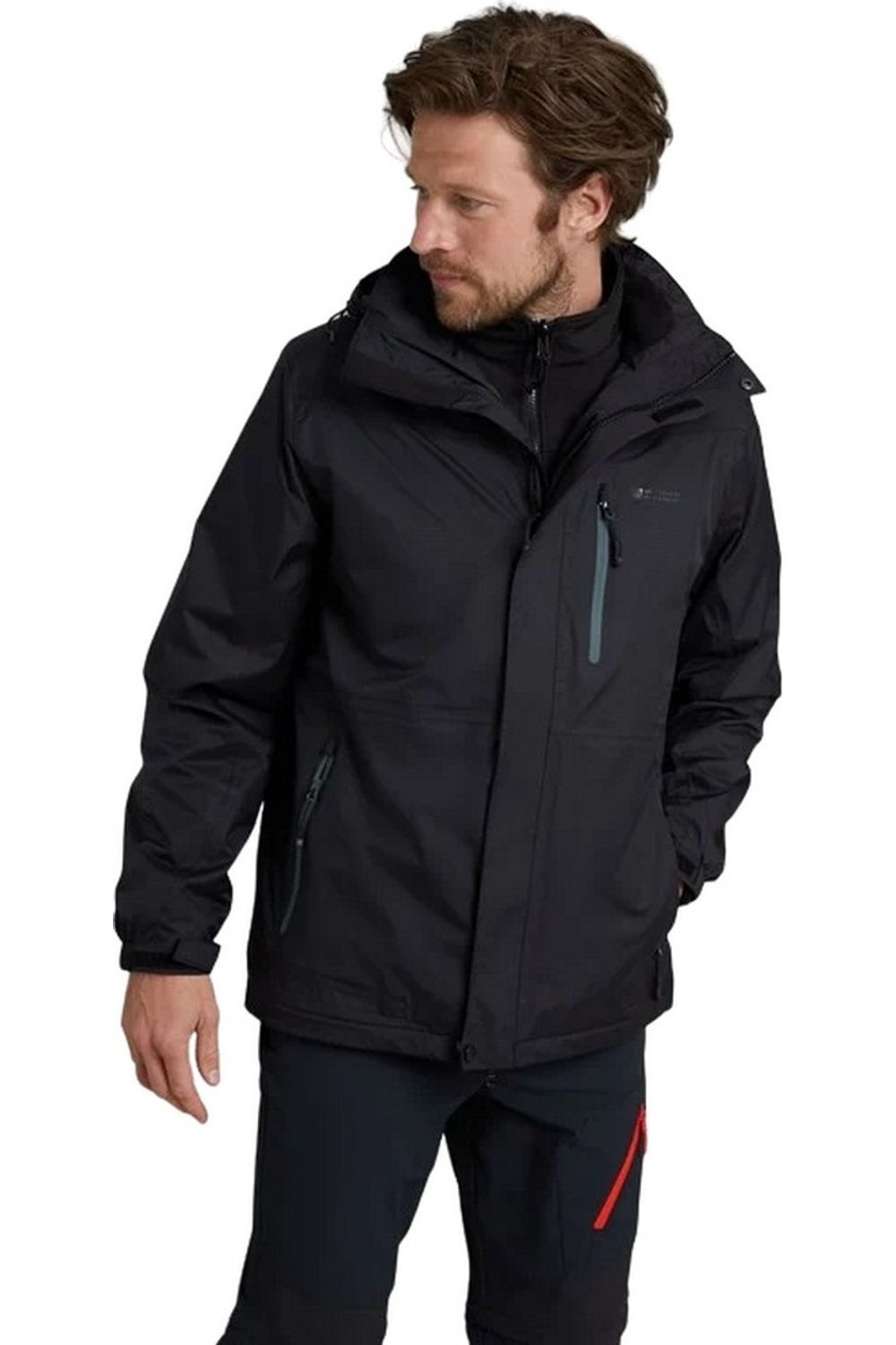Mountain Warehouse Mens Bracken Extreme 3 in 1 Waterproof Jacket